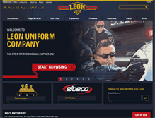 Tablet Screenshot of leonuniform.com